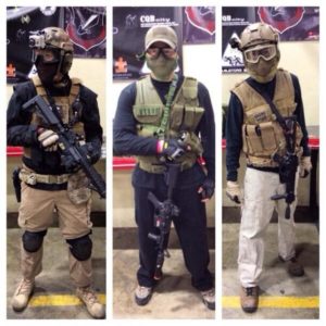 Examples of airsoft gear