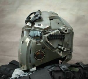 Custom airsoft helmet