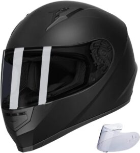 Full face motorcycle helmet