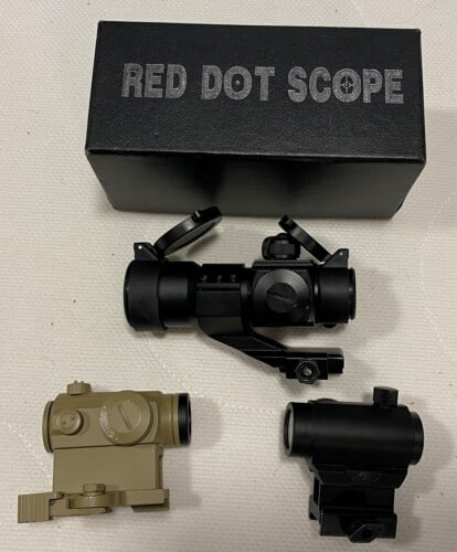 3 airsoft read dot sights